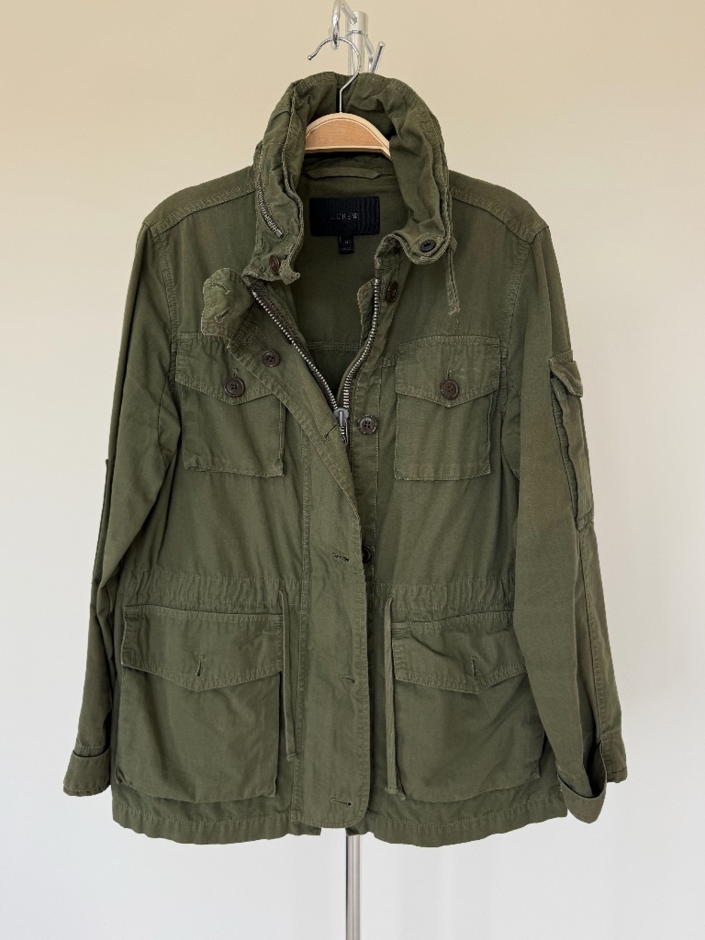 J.Crew Olive Green Utility Field Jacket Size M